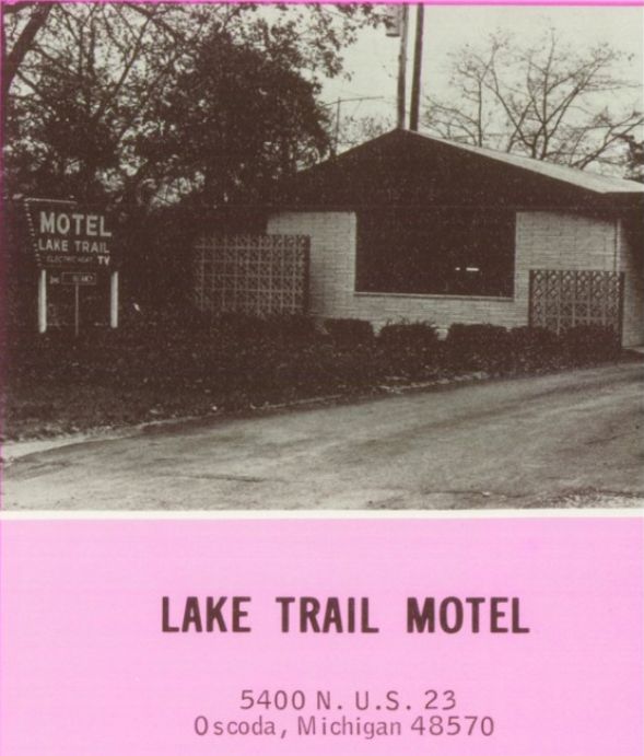 The Lake Huron Resort (Lake Trail Motel) - Old Yearbook Ad (newer photo)
